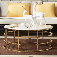Table basse en métal écologique et durable, design moderne, forme ronde, couleur personnalisable pour salon et décoration intérieure (vente en gros)