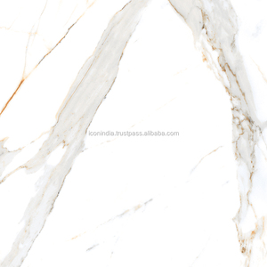 Céramique Vitrifiée 600x600mm Carreaux polis Surface brillante classique moderne pour sols intérieurs et salles de bains - Product Image 3