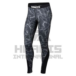 Vente en gros de leggings à sublimation en coton respirant pour femmes, leggings de gym, fitness, yoga, leggings d'entraînement taille haute - Product Image 2