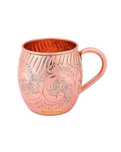 Tasses à mules de Moscou en cuivre de qualité supérieure fabriquées à la main Logo de finition martelée antique en métal haut pour les entreprises de café traditionnelles - Product Image 4