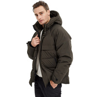 Vestes d'hiver à capuche légères avec fermeture éclair de qualité supérieure