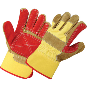 Guantes de aparejo de cuero resistentes hechos a medida al por mayor guantes de trabajo canadienses para transporte de jardinería industrial antiimpacto - Product Image 2
