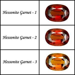 Hessonite naturelle, grenat taille trillion, toutes tailles, prix de gros d'usine, pierre précieuse facettée en vrac, HESSONITE GRENAT NATUREL - Product Image 2