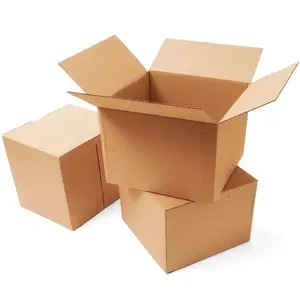 Caja de cartón sólido grueso de doble pared, cartón corrugado de 5 capas, gran tamaño, envío a granel