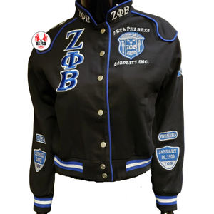 Zeta Phi Beta sororité broderie femmes coton course sergé veste ZPB sororité brodé dames personnalisé course veste - Product Image 1