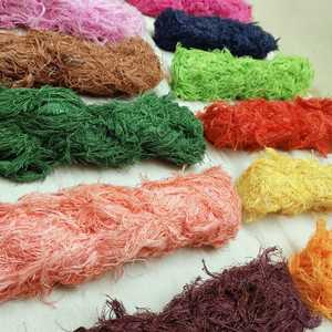 ที่กำหนดเองทำผ้าฝ้ายริบบิ้น Frizz ในสีสดใสเหมาะสำหรับเส้นด้ายและร้านค้าเส้นใยริบบิ้นของเราสามารถกำหนดเองย้อม - Product Image 4