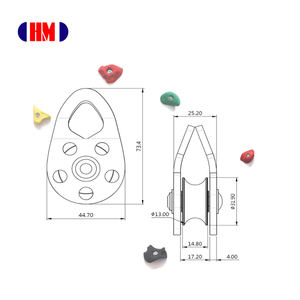 AP-020 30kN En Alliage D'aluminium mobile côté petite Poulie - Product Image 3