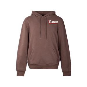 Survêtement en molleton d'hiver pour homme en coton et polyester, marron, fermeture éclair intégrale, pantalon de survêtement, sweat-shirt à capuche avec poches kangourou - Product Image 1