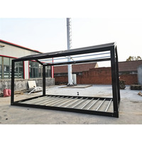 Maisons mobiles préfabriquées démontables, maisons modulaires préfabriquées, cadres de conteneurs d'expédition de 20 pieds