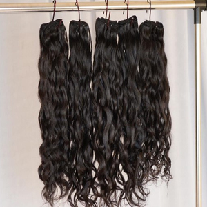 Cabello ondulado natural indio virgen crudo sin procesar con cutículas alineadas Grado de cabello Remy hecho de cabello humano - Product Image 3