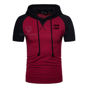 Nuevo Diseño Colorido, Sudaderas y Hoodies de Manga Corta para Hombre, 100% Algodón Tejido, Impresión Personalizada - Product Image 1