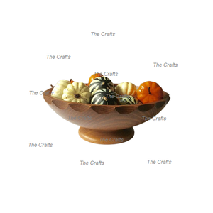 Juego de tazones de frutas de madera de diseño fabuloso de dos utensilios de cocina de calidad superior que sirven tazones de frutas a la venta - Product Image 3