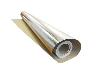 Trọng Lượng Nhẹ Đẹp A1 Lớp Chống Cháy Vapor Barrier Đối Mặt Với Lá Nhôm Tinh Khiết Backed Lưới Dệt Vải Phải Đối Mặt Với Ốp