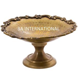 Diseñador atractivo Forma redondeada Tazón de tamaño personalizado Servidor de frutas Vajilla Contenedor de comida decorativo Tazón de metal - Product Image 1