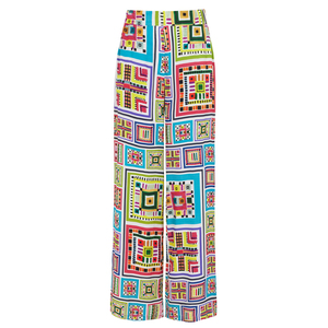 Pantalones Casuales de Algodón para Mujer, Talla Grande, Corte Recto, Pierna Ancha, Servicio OEM Personalizado, Antiarrugas, Transpirables, Nuevo Modelo - Product Image 1