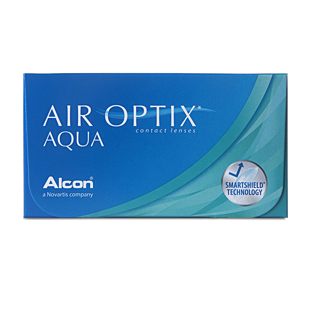 Airoptix Aqua 6pcs Alcon Extended Wear Monthly Disposable Soft Contact Lenses Buy Air Optix Alcon One Month Clear Non Color Con For Myopia Hyperopia 1month Prescription Light Blue Tint Silicone Hydrogel Contact