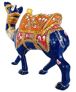 Meenakari-estatua de Metal hecha a mano, artesanía de Kathi Camel, trabajo esmaltado, artículo de regalo para la mesa, escritorio decorativo - Product Image 3