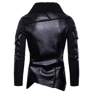 Manteau en cuir véritable confortable pour hommes, veste de Style décontracté, fait de très bonne qualité - Product Image 3