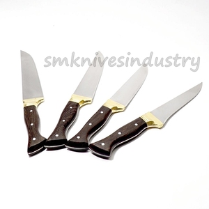 Cuchillos de Chef de cocina de acero inoxidable, hechos a mano, elegante, Smk1938, 04 piezas - Product Image 3