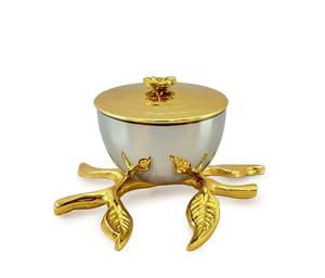 Juego de cuencos de Metal ecológicos personalizados más vendidos de tres soportes de árbol únicos para frutas secas Presentación elegante de estilo único - Product Image 3