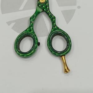 Barbier de couleur verte, papier enduit, lames tranchantes, ciseaux de rasoir, barbier professionnel, ciseaux de coupe de cheveux, Super coupe - Product Image 5