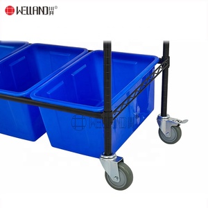 Carro de almacenamiento ajustable de 4 niveles para pedidos de comercio electrónico - Product Image 6