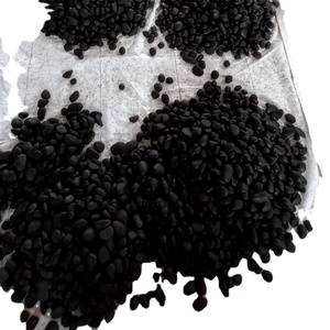 Matte Jet Black Mate Fini Pierre Naturelle Cobbles & Cailloux pour Villa Décoration Paysage Design Design Européen Marque MMArt - Product Image 1