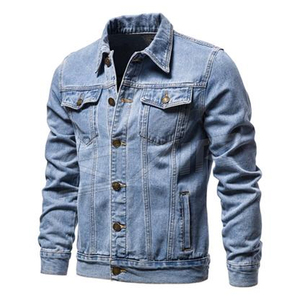 Chaqueta Vaquera Casual Estilo Trucker Vintage Lavada Streetwear Ajustada Unisex Venta al por Mayor Proveedor OEM ODM - Product Image 3