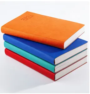 ขายร้อนสูงProfitableแฟนซีฟรีตัวอย่างA5สี2021ไดอารี่A5ที่กำหนดเองวารสารหนังPu Notebook planner