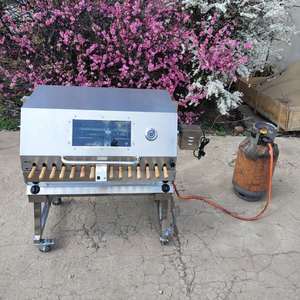 <span class=keywords><strong>Barbecue</strong></span> au <span class=keywords><strong>charbon</strong></span> de bois carré personnalisé en usine avec grill à gaz et fumoir à flux inversé - Product Image 6
