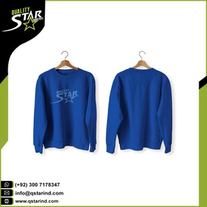 High Quality New <b>Design</b> Cotton Fleece Unisex Blank Crew Neck Sweatshirt - Product Image 4