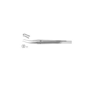 Girard Mano izquierda Pinzas corneosclerales de acero inoxidable Dientes con plataforma de atado manual 10,5 cm-4 pulgadas - Product Image 6