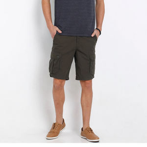 Short cargo décontracté pour homme avec poches Short à taille élastique Pantalon court de sport à domicile - Product Image 4