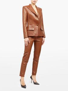 เสื้อโค้ทหนังแกะแท้ทองแดงสีน้ำตาลสำหรับทุกเพศพร้อมกระดุมปิดใช้ได้ทุกสีและหนังทำในปากีสถาน - Product Image 2