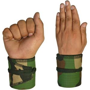 100% coton Camouflage poignets personnalisés Heavy Duty Gym Fitness accessoires de sécurité musculation Logo Option 2 pièces ensemble - Product Image 2