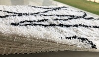 Tapis moderne fait main en coton marocain à poils longs pour salon, salle à manger et bureau, antidérapant, tailles personnalisées disponibles