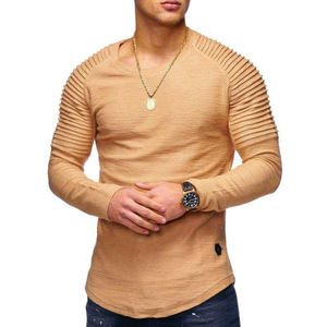 Camisa Larga para Hombre de Alta Calidad, Transpirable, de Secado Rápido, Antiencogimiento, con Bordado y Estampado Digital, Logotipo Personalizado, 100% 200 Gramos - Product Image 5