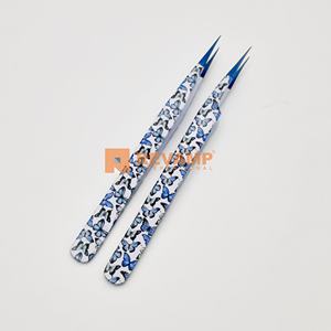 Pince à cils professionnelle en acier inoxydable durable Marque privée Cils d'isolation droits Pro enduits de papier - Product Image 6