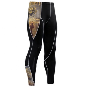 <b>Mens</b> Slim Fit Compression Running Shirt Short Sleeve T-shirt Quick Dry <b>Base</b> <b>Layer</b> Graphic Print Spandex/Cotton for Gym Sports - Product Image 2