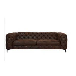 Couch Design Sofa Set 3 Zits Nieuwe Lounge Luxe Moderne Echt Geïmporteerd Lederen Blauw Huismeubilair Multifunctionele Blauwe Oceaan