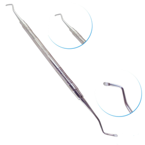 Excavadora de Instrumentos dentales, cuchara de doble filo de 1,2mm, acero inoxidable de calidad fina compuesta, aprobado por CE - Product Image 1