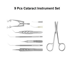 Ensemble d'instruments de chirurgie de la cataracte ophtalmique, 9 pièces - Product Image 6