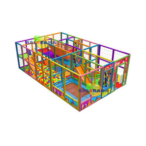 Aire de jeux intérieure Softplay 8x5x2.5 mètres pour enfants Design doux et amusant pour les centres commerciaux - Product Image 1