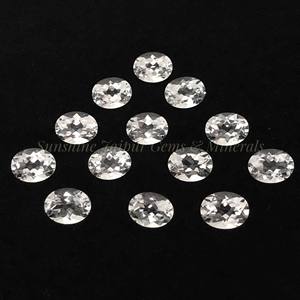 Vente en gros de cristaux de quartz clair naturel de taille ovale 3X5mm pierres précieuses à facettes en vrac de haute qualité certifiées IGI - Product Image 1