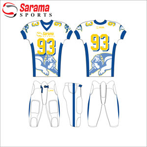 Uniformes professionnels de football américain de l'usage de sports pour les hommes avec le logo et la conception faits sur commande, - Product Image 3