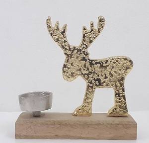 Table de cheval décorative élégante, utilisée pour la maison, le bureau, l'hôtel, vaisselle décorative, couleur dorée, design moderne, métal, décoration de la maison - Product Image 6