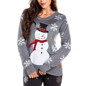 Suéter de Invierno de Alta Calidad, Casual, Manga Larga, Cuello Redondo, Diseño Personalizado, Impreso, Color Personalizado, Logotipo, Orientado a la Exportación, para Mujer, Bangladesh - Product Image 4