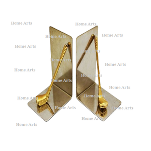 Sujetalibros de aluminio de color dorado de diseñador, forma y tamaño personalizados, sujetalibros, soporte de libro para accesorios de decoración del hogar - Product Image 5