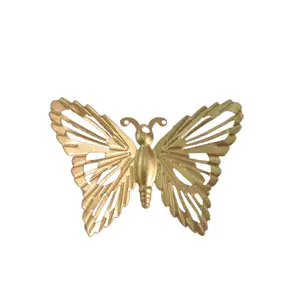 金色金属高品质蝴蝶形花园装饰花园棒高品质棒