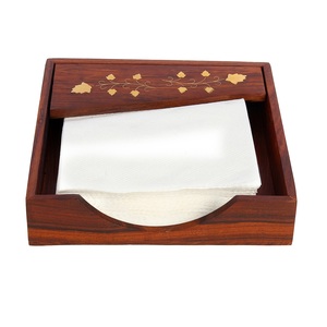 Porte-serviettes en bois et de Table, support de serviette de Table décoratif fait à la main, pas cher, nouveau, vente rapide, 5 pièces - Product Image 4